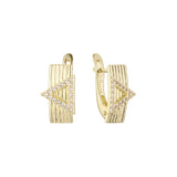 Earrings in 14K Gold, Rose Gold, two tone plating colors