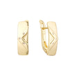 Earrings in 14K Gold, Rose Gold, two tone plating colors