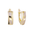 Earrings in 14K Gold, Rose Gold, two tone plating colors