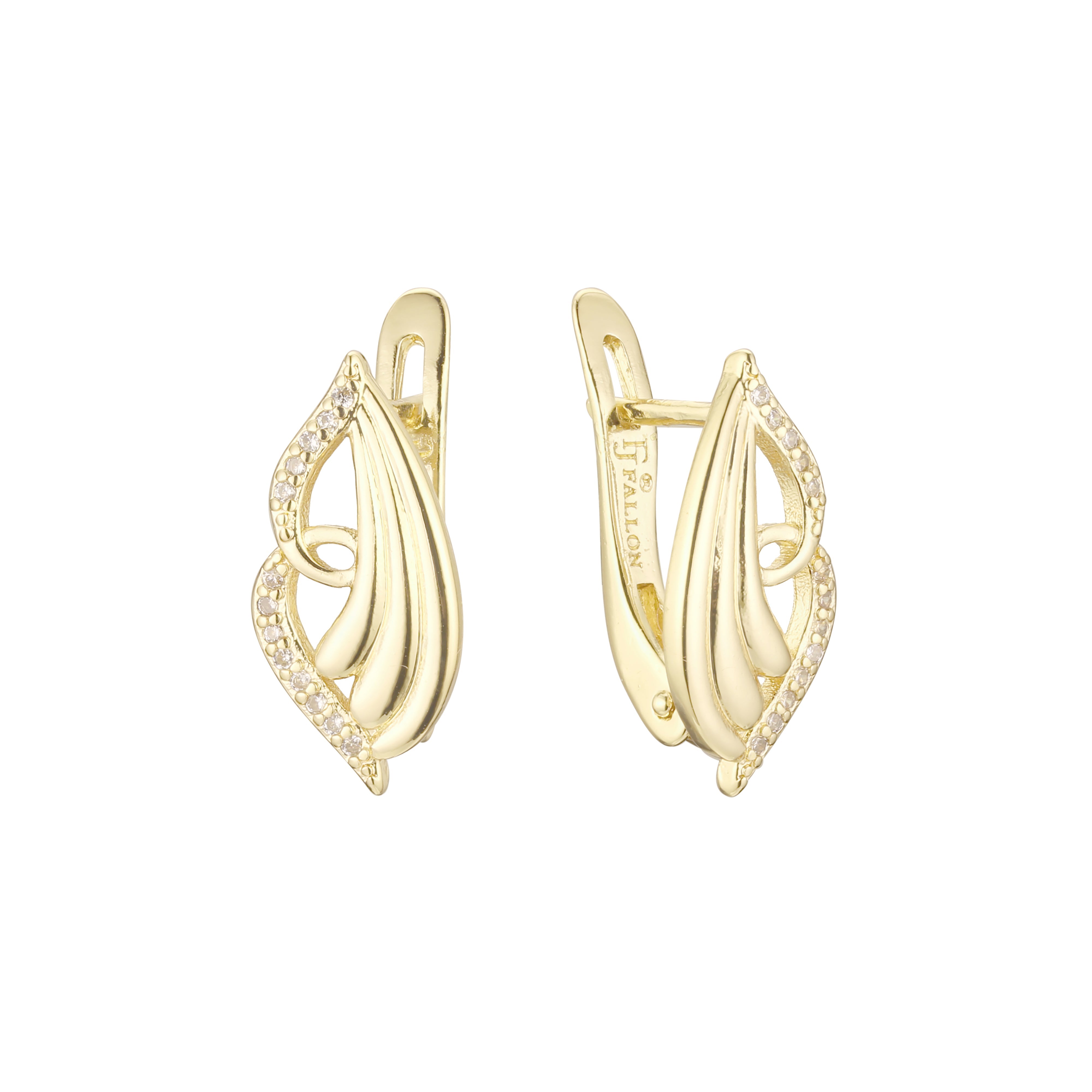 Aretes de racimo en Oro de 14K, baño de Oro Rosa colores