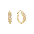 Hoop earrings in 14K Gold, Rose Gold plating colors