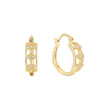 Hoop earrings in 14K Gold, Rose Gold plating colors