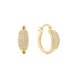 Hoop earrings in 14K Gold, Rose Gold plating colors