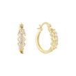 Hoop earrings in 14K Gold, Rose Gold plating colors