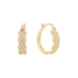 Hoop earrings in 14K Gold, Rose Gold plating colors