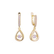 Aretes en Oro 14K, Oro Rosa, baño en dos tonos