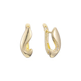 Aretes en Oro 14K, Oro Rosa, baño en dos tonos