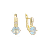 Aretes de racimo en Oro de 14K, Oro Rosa, baño de dos colores