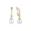 Pearl earrings in 14K Gold, Rose Gold plating colors