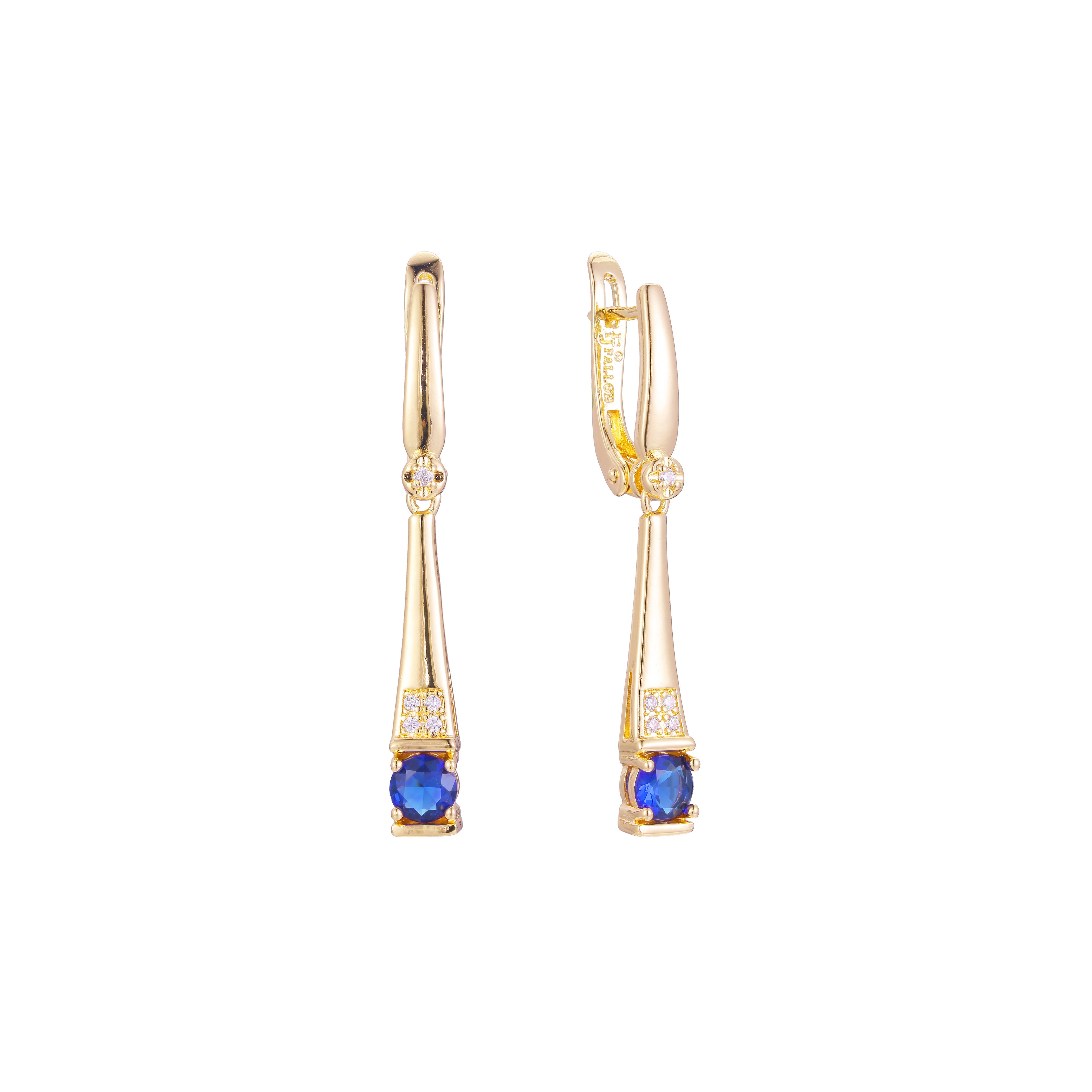 Aretes de racimo en Oro de 14K, baño de Oro Rosa colores