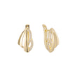 Aretes en Oro 14K, Oro Rosa, baño en dos tonos