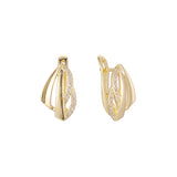 Earrings in 14K Gold, Rose Gold, two tone plating colors