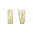 Earrings in 14K Gold, Rose Gold, two tone plating colors