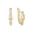 Earrings in 14K Gold, Rose Gold, two tone plating colors