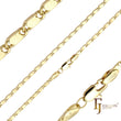 Solid snail link polished chains plated in 14K Gold, Rose Gold