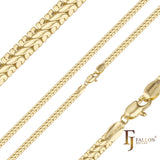 Snake chains plated in 14K Gold, Rose Gold