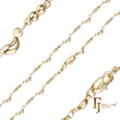 {Potential} Beads and beans fancy link chains plated in 14K Gold