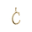 14K Gold pendant of the capital C