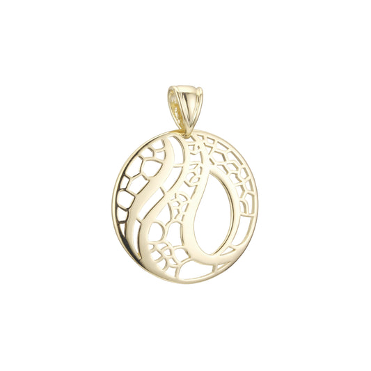 Life circle leaves pendant in Rose Gold, 14K Gold plating colors