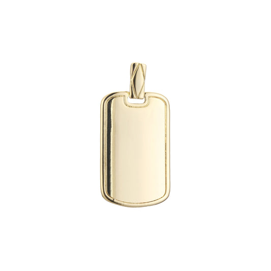 Flat pendant in Rose Gold, 14K Gold plating colors