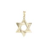 Hexagram Star of David 14K Gold pendant