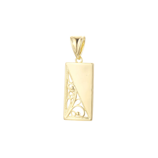 Pendant in Rose Gold, 14K Gold plating colors