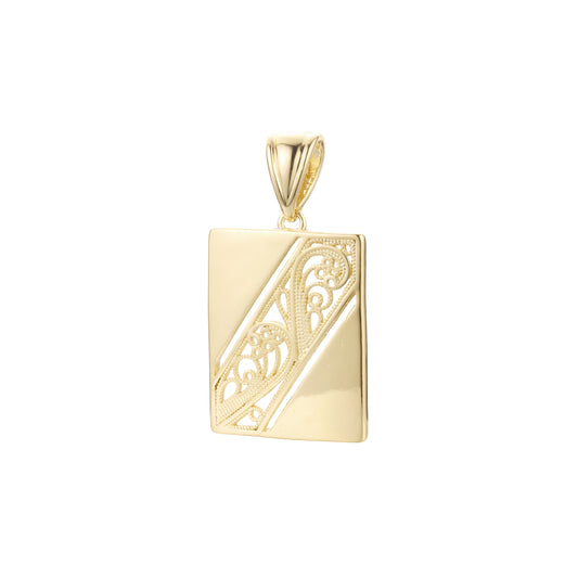 Pendant in Rose Gold, 14K Gold plating colors