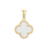 Lucky colorful Clover Rose Gold, 14K Gold, white Gold pendant