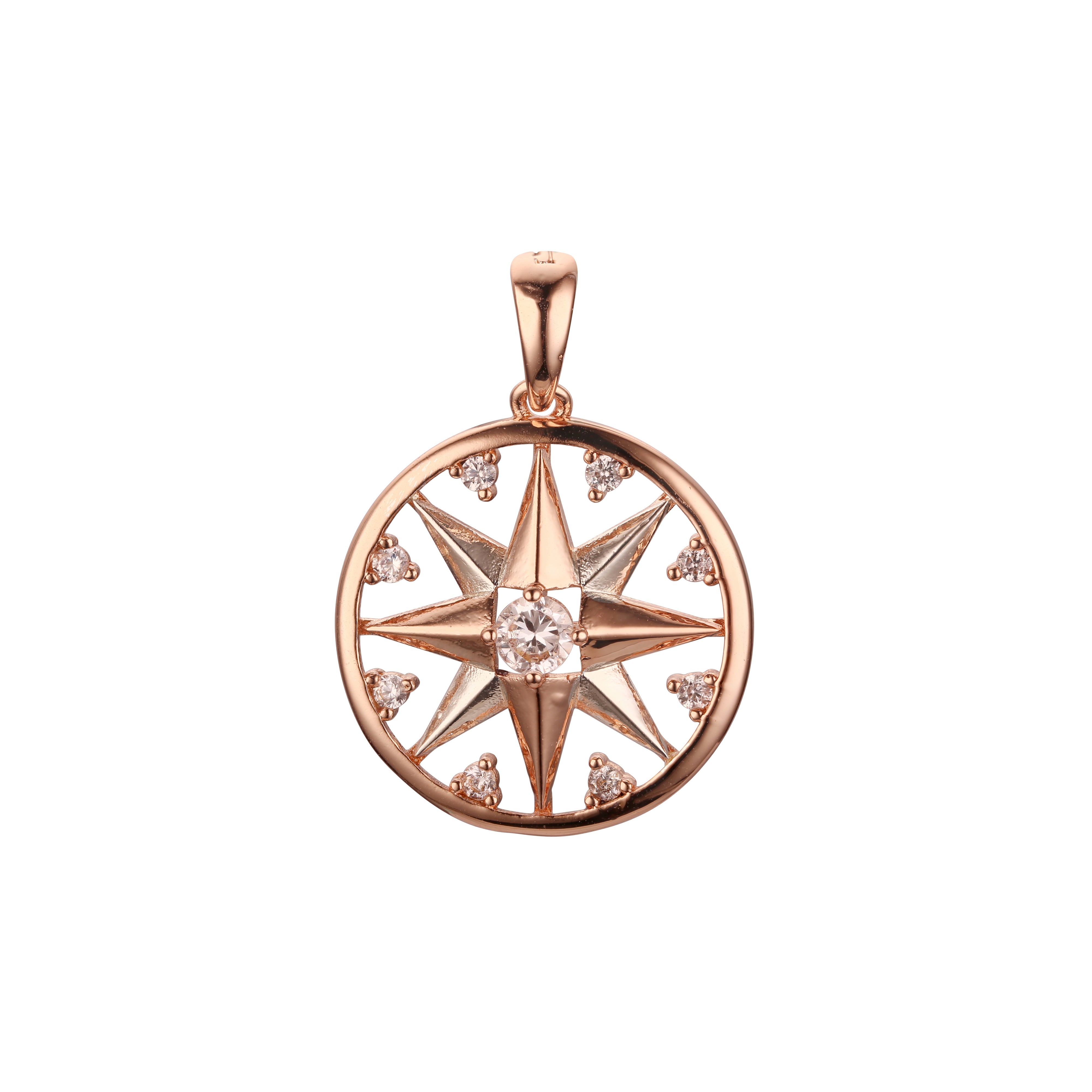 Pendant in Rose Gold, two tone plating colors