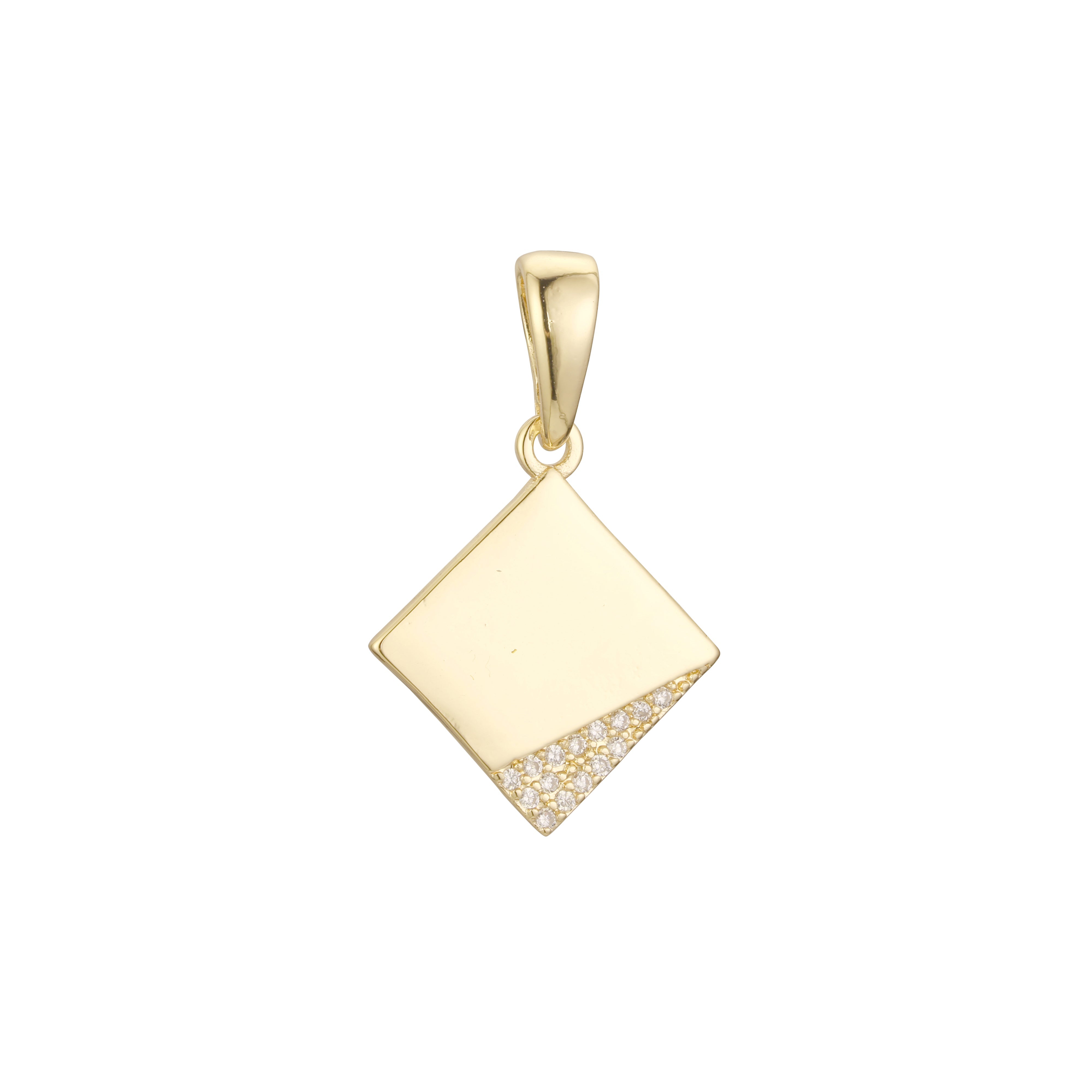 Pendant in Rose Gold two tone, 14K Gold plating colors