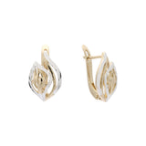 Rose Gold two tone earrings