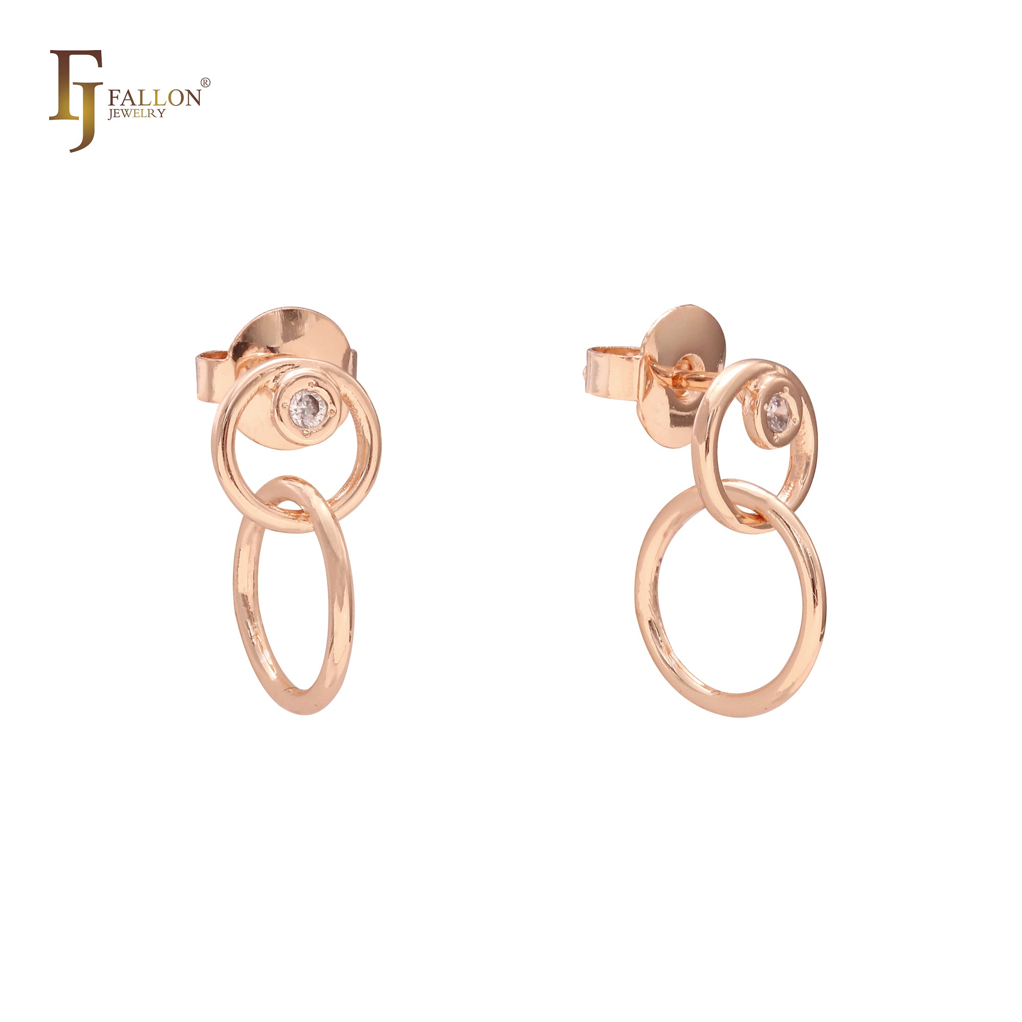 Rose Gold Stud Earrings