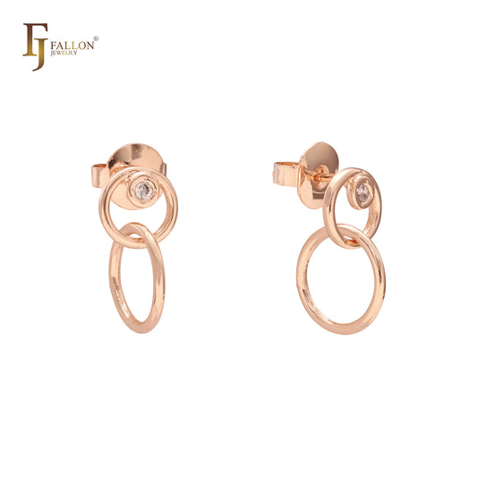 Rose Gold Stud Earrings