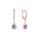 Cluster earrings in 14K Gold, Rose Gold, two tone plating colors