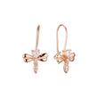 Rose Gold wire hook earrings