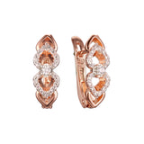 Rose Gold two tone earrings