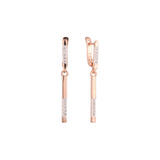 Earrings in 14K Gold, Rose Gold, two tone plating colors