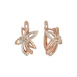 Rose Gold two tone earrings