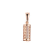 Greek key pendant in Rose Gold, 14K Gold plating colors