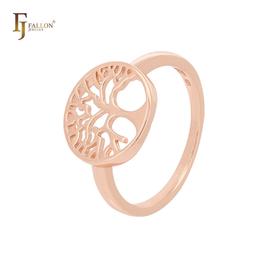 Tree of life simple Rose Gold Rings