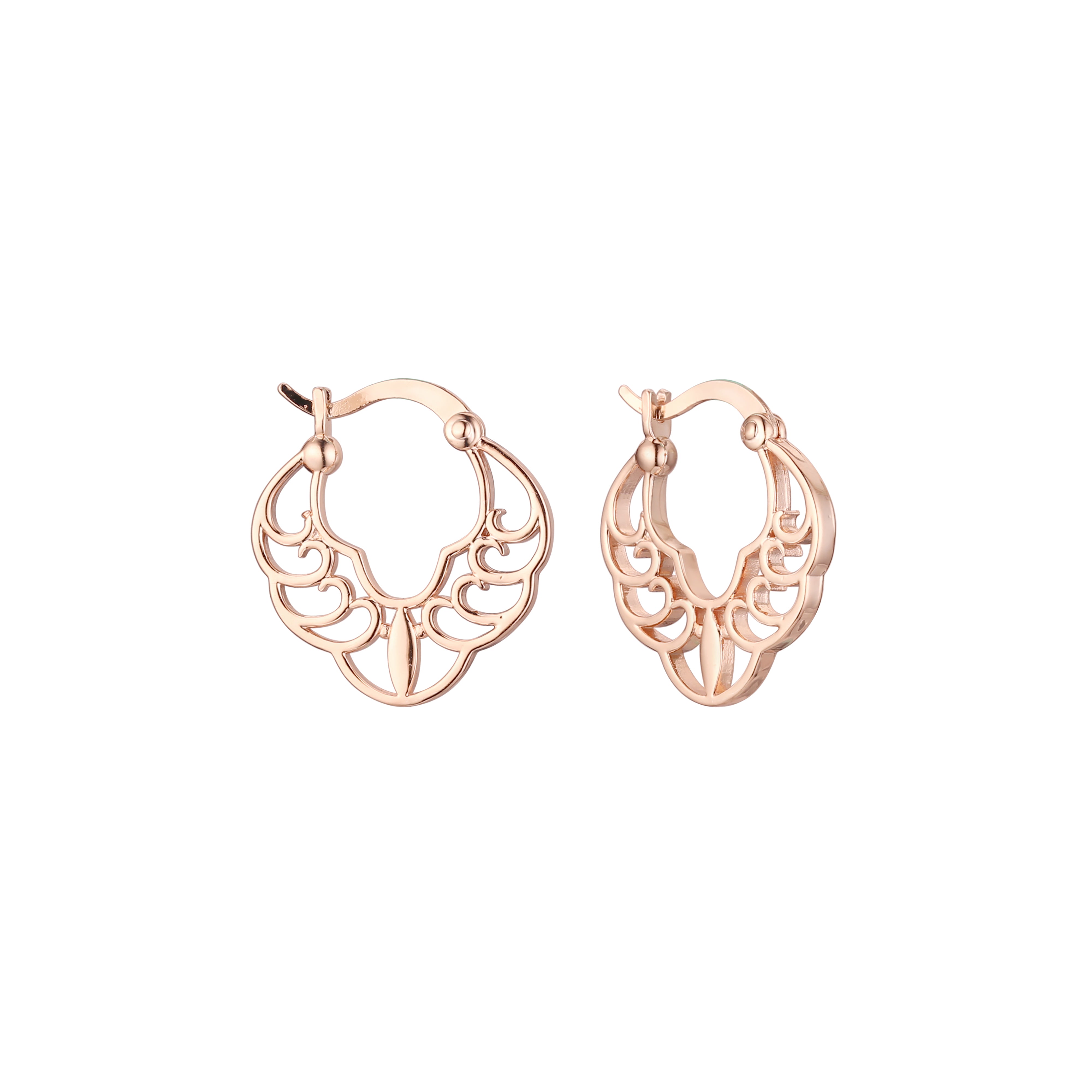 Rose Gold hoop earrings