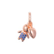 Kid and heart pendant in Rose Gold, 14K Gold plating colors