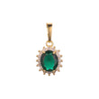 Solitaire big colorful stones pendant in 14K Gold and 18K Gold plating colors