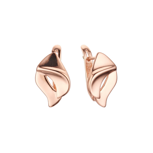 Pendientes de oro rosa