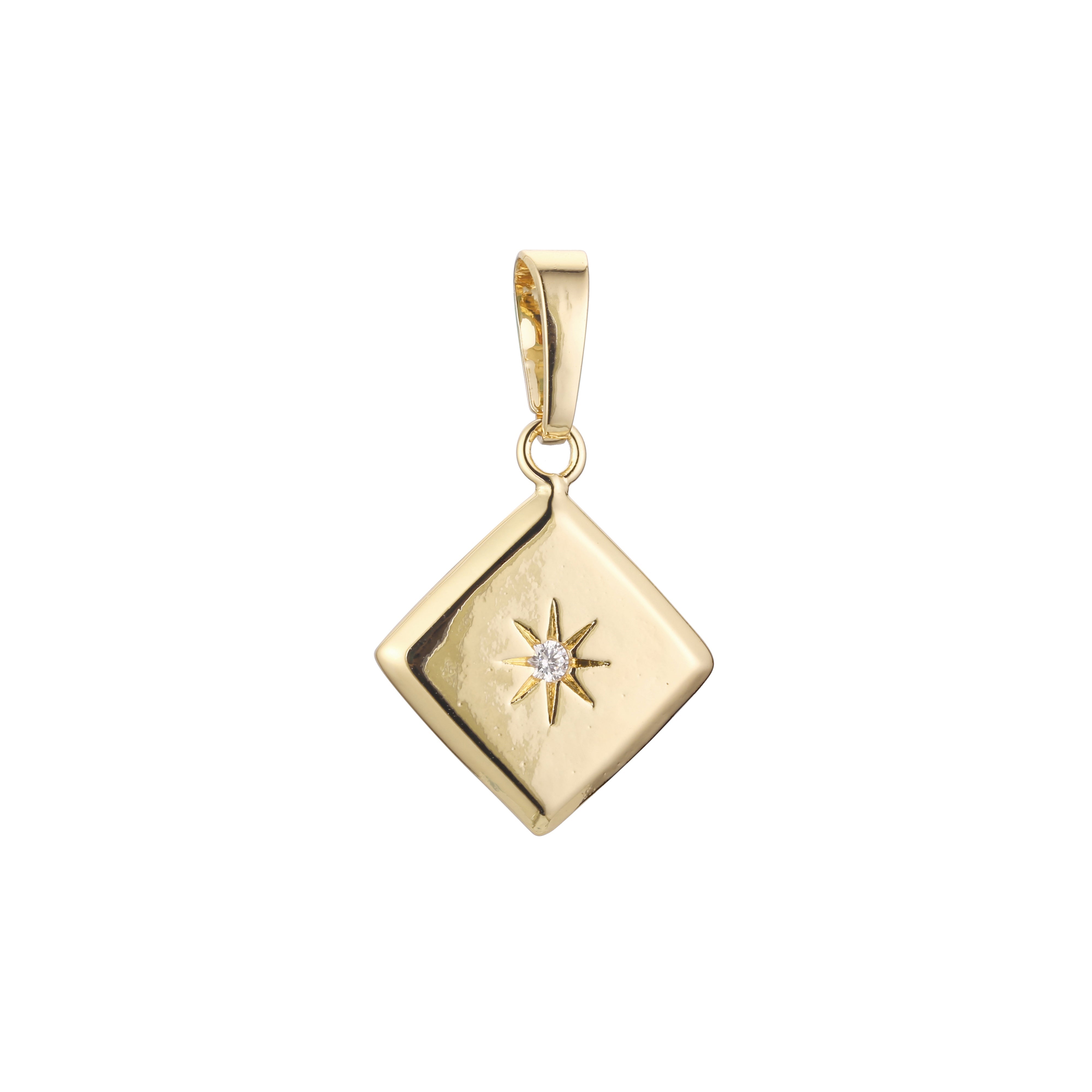 Dije en Oro Rosa, baño de Oro 14K colores