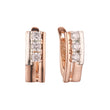 Rose Gold two tone earrings