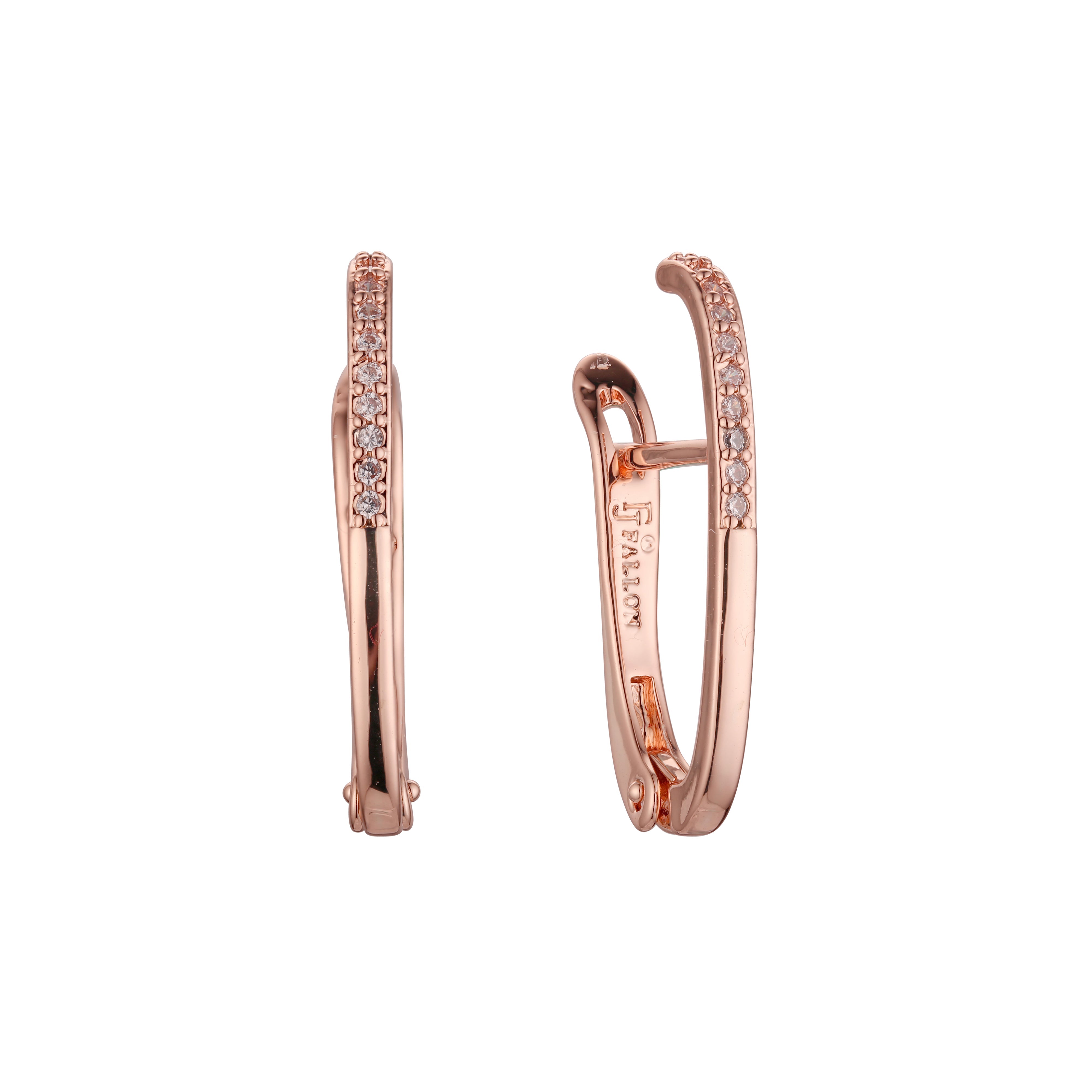 Aretes de racimo en Oro de 14K, Oro Rosa, baño de dos colores