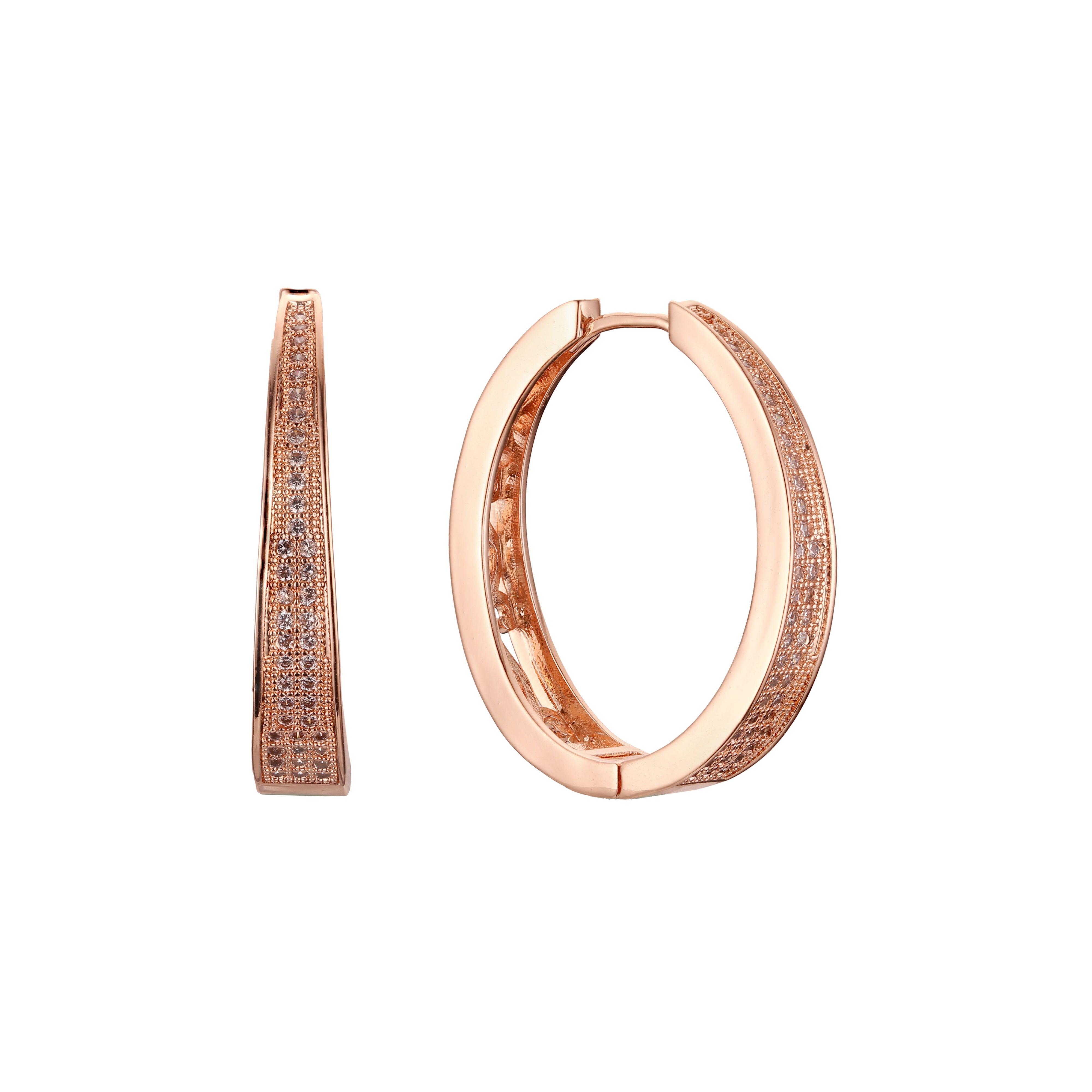 Huggie earrings in 14K Gold, 18K Gold plating colors