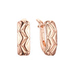 Earrings in Rose Gold, two tone plating colors