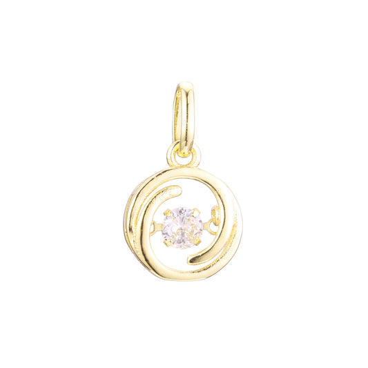 Dije en Oro Rosa, baño de Oro 14K colores